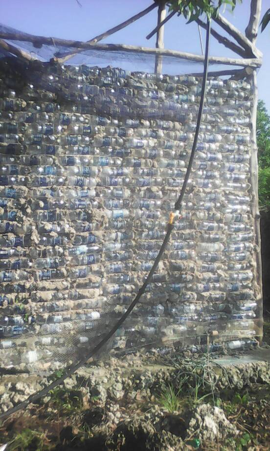 Also empty PET bottles can make solid walls.